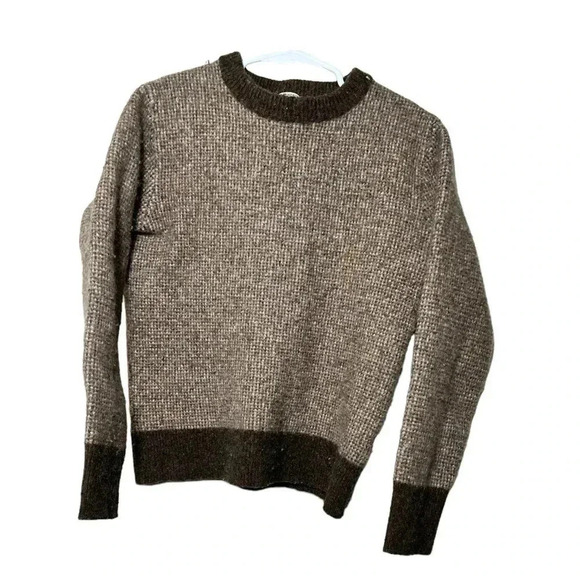 Rugged merino wool bird's-eye tipped sweater boys small - Picture 5 of 10